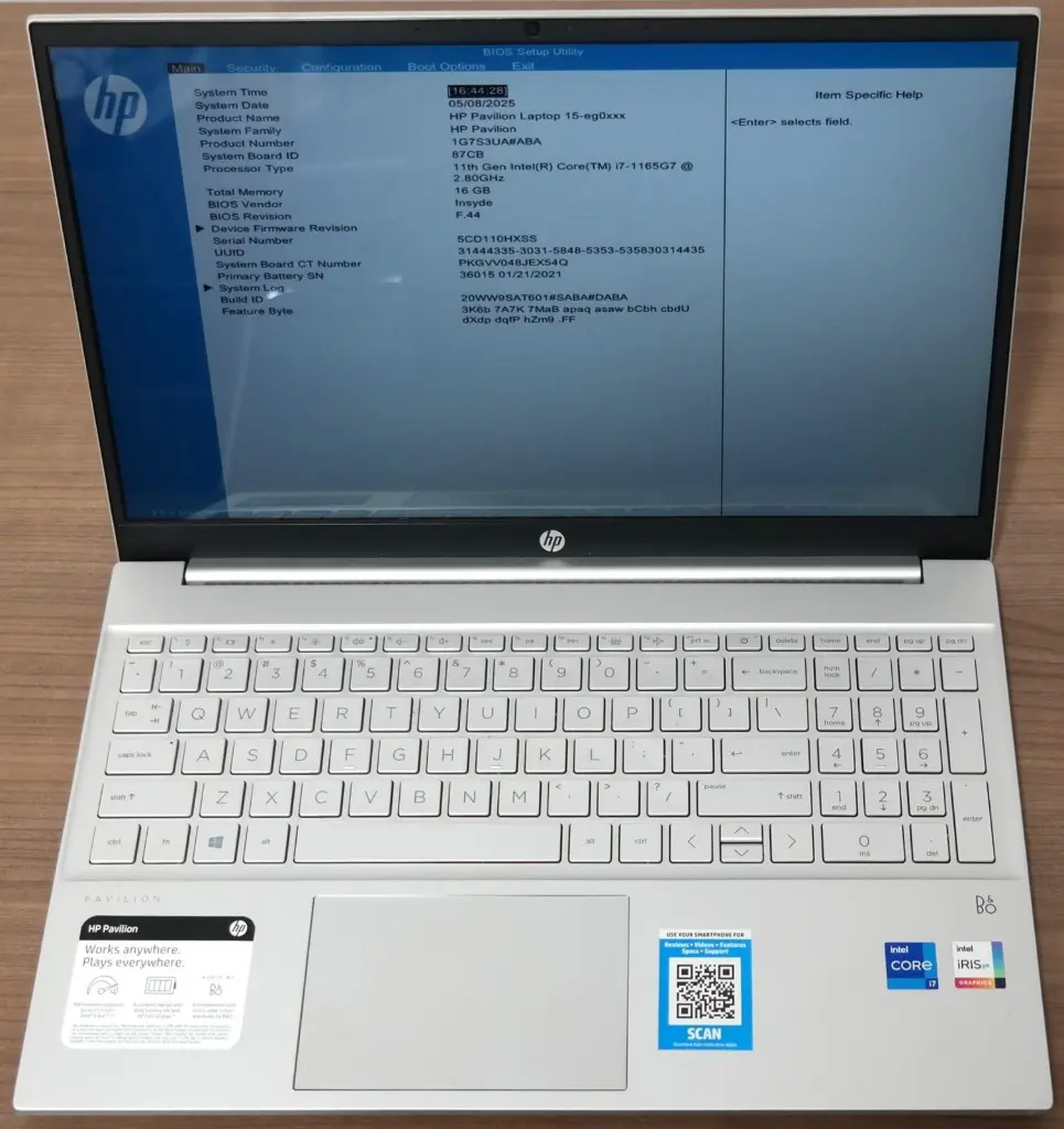 HP Pavilion 15 (Intel Core i7, 16GB RAM, 512GB SSD, Windows 11)
