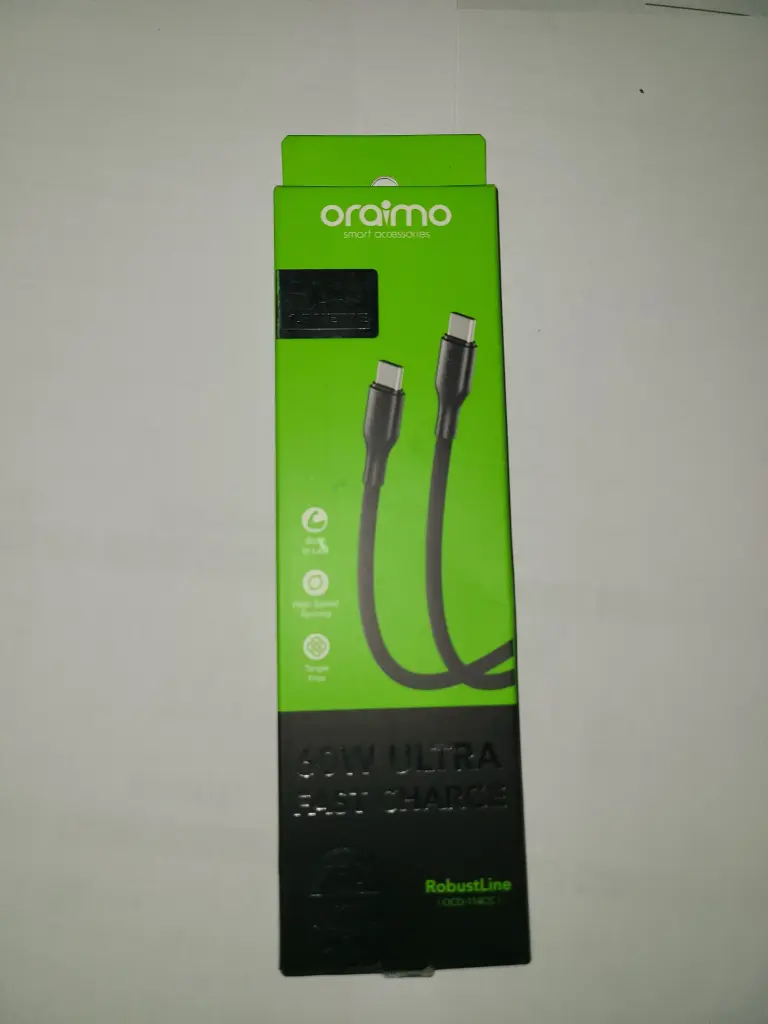 [Cable] Oraimo Type C2C, 60W Ultra Fast Charger Data Cable